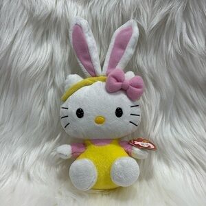 NEW HELLO KITTY Easter bunny plush TY